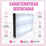 Cartel / Caja de luz LED grande / Con +180 letras, números y emojis B/N y color - Imagen 5