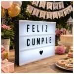 Cartel / Caja de luz LED grande / Con +180 letras, números y emojis B/N y color - Imagen 7