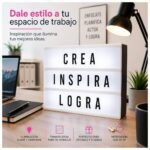 Cartel / Caja de luz LED grande / Con +180 letras, números y emojis B/N y color - Imagen 8