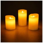 Vela LED (luz cálida) símil cera x 3 - control remoto - Image 7