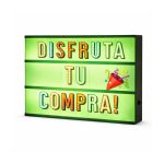 Cartel / Caja de luz LED RGB con Control Remoto, +180 letras, números y emojis B/N y color - Image 7