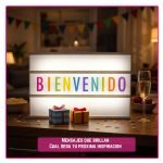 Cartel / Caja de luz LED RGB con Control Remoto, +180 letras, números y emojis B/N y color - Image 10