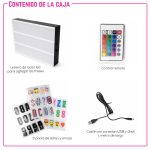 Cartel / Caja de luz LED RGB con Control Remoto, +180 letras, números y emojis B/N y color - Image 4