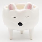 Maceta Cerámica Diseño Zorro 3 patas