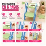 Reductor de inodoros con escalera para niños - Imagen 7