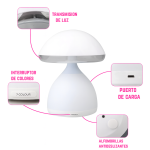 Lampara Velador Led Hongo Touch - Image 3