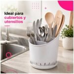 Escurridor de cubiertos Desmontable de 3 Niveles - Imagen 3