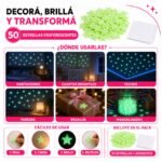 Estrellas Fluorescentes - Pack 50 piezas - Imagen 9