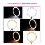 Aro de Luz Led con Trípode - 32cm - Imagen 6