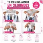 Percha rebatible para 8 prendas - Plegable Ahorra espacio - Imagen 11