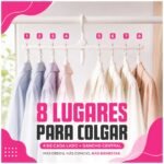 Percha rebatible para 8 prendas - Plegable Ahorra espacio - Imagen 4