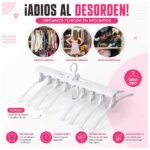 Percha rebatible para 8 prendas - Plegable Ahorra espacio - Imagen 3