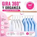 Percha rebatible para 8 prendas - Plegable Ahorra espacio - Imagen 10
