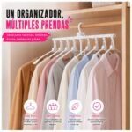 Percha rebatible para 8 prendas - Plegable Ahorra espacio - Imagen 8