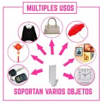 Gancho percha adhesiva Acero - Pack x 6 - Image 5