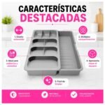 Cubiertero Organizador Compacto Extensible - Imagen 4