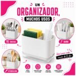 Organizador con divisor removible y drenaje con bandeja - Imagen 4