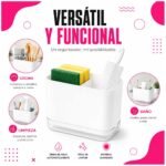 Organizador con divisor removible y drenaje con bandeja - Imagen 3