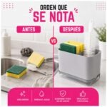 Organizador con divisor removible y drenaje con bandeja - Imagen 9