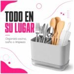 Organizador con divisor removible y drenaje con bandeja - Imagen 8