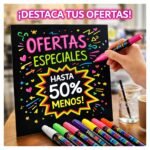 Marcador Fluor Para Pizarra Led 8 Colores Tinta Seca - Imagen 10