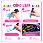 Marcador Fluor Para Pizarra Led 8 Colores Tinta Seca - Imagen 6