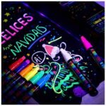 Marcador Fluor Para Pizarra Led 8 Colores Tinta Seca - Imagen 7