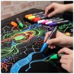 Marcador Fluor Para Pizarra Led 8 Colores Tinta Seca - Imagen 9