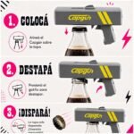 Destapador Botella Pistola Cap Gun Lanza Tapitas Para Fiesta - Imagen 5
