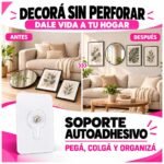 Tornillos Adhesivos Para Colgar Cuadros o decoración Sin Taladrar - Imagen 6