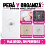 Tornillos Adhesivos Para Colgar Cuadros o decoración Sin Taladrar - Imagen 8