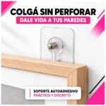 Tornillos Adhesivos Para Colgar Cuadros o decoración Sin Taladrar - Imagen 9