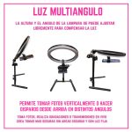 Aro de luz 25cm + Tripode mesa + Soporte celular - Image 6