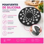Posafuentes Silicona Antideslizante Separable 2 en 1 - Imagen 5
