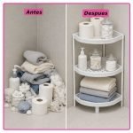 Repisa Esquinera Triangular 3 niveles - Imagen 7