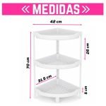 Repisa Esquinera Triangular 3 niveles - Imagen 2