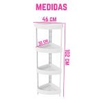 Repisa Esquinera Triangular 4 niveles - Image 3