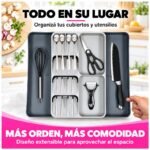 Cubiertero Para Cajón Extensible Organizador De Utensilios - Imagen 6