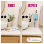 Porta Cepillo de Dientes Pasta Dental Adhesivo - Imagen 6