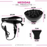 Secador de Pelo Profesional 1500W Difusor de Calor - Imagen 2