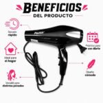 Secador de Pelo Profesional 1500W Difusor de Calor - Imagen 7
