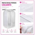 Funda Guardado para Ropa Antipolvo Perchero o Placard - Imagen 6