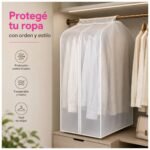 Funda Guardado para Ropa Antipolvo Perchero o Placard - Imagen 11