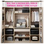 Bolsa baul plegable organizadora de ropa con manijas - Image 6