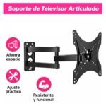 Soporte movible de pared para Tv monitor brazo articulado - Imagen 5