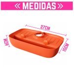 Porta objetos para bacha o baños colgante de silicona - Imagen 2