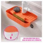 Porta objetos para bacha o baños colgante de silicona - Imagen 6