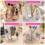 Organizador acrílico giratorio maquillaje cosméticos cremas - Imagen 7