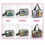 Bolso transparente set X3 organizador porta cosmético - Imagen 8