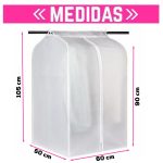 Funda guardado ropa anti polvo perchero o placard - Image 3